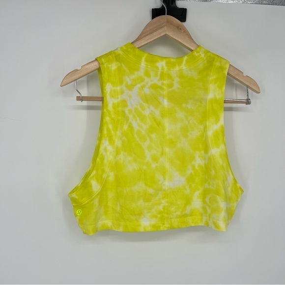 Lululemon All Yours Cropped Cotton Tank 
Marmoleado / Highlight‎ Yellow size 8 - Picture 7 of 11